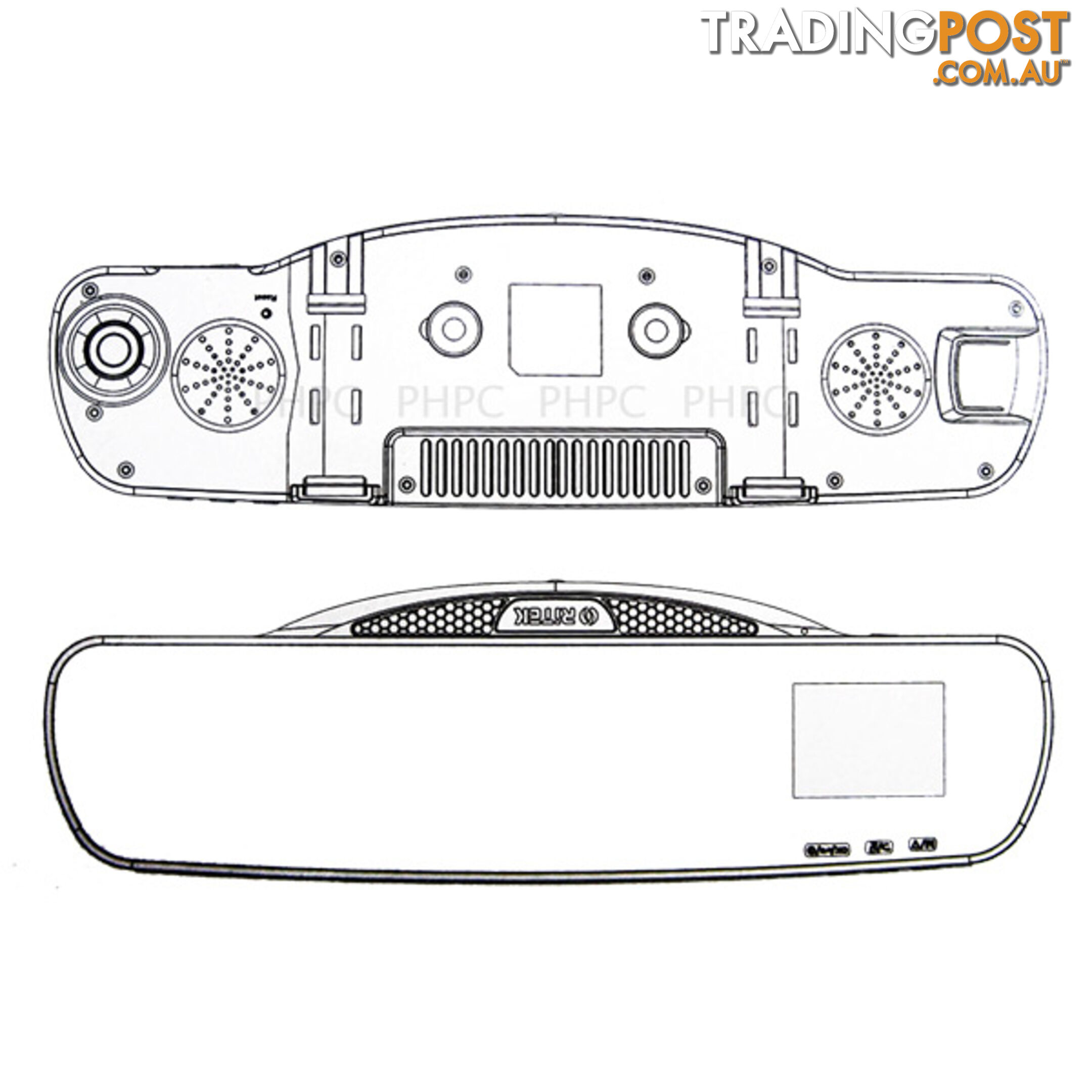 Ritek Full HD 1080 CRMT 01 Rearview Mirror + Driving Recorder