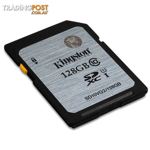 KINGSTON 128GB SDXC Class10 UHS-I 80MB/s Read Flash Card Retail (SD10VG2/128GBFR) - photo 2 of 3