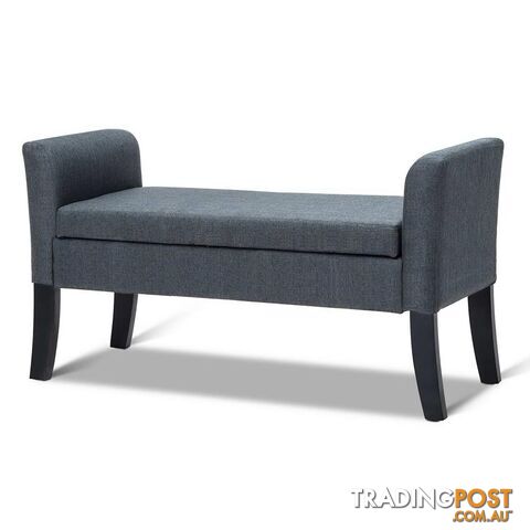 Seat Footstool Bench Stool Storage Ottoman - Grey