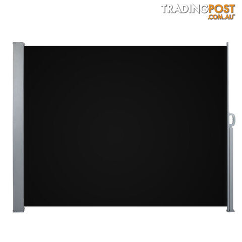 Retractable Side Awning Shade 180cm Black