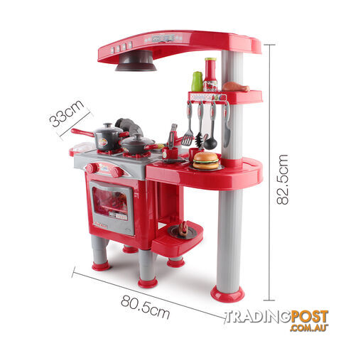 Kitchen Pretend Play Set Red