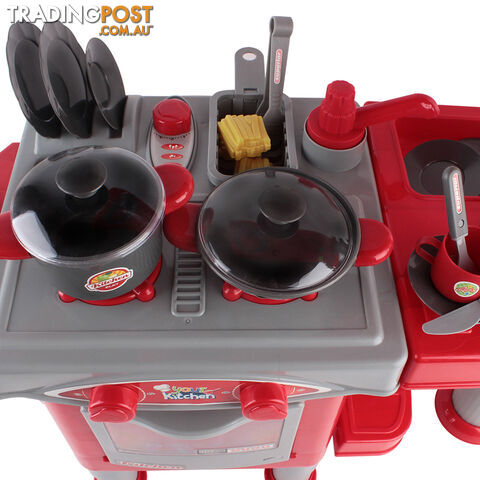 Kitchen Pretend Play Set Red