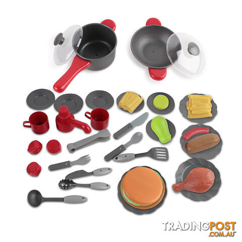 Kitchen Pretend Play Set Red