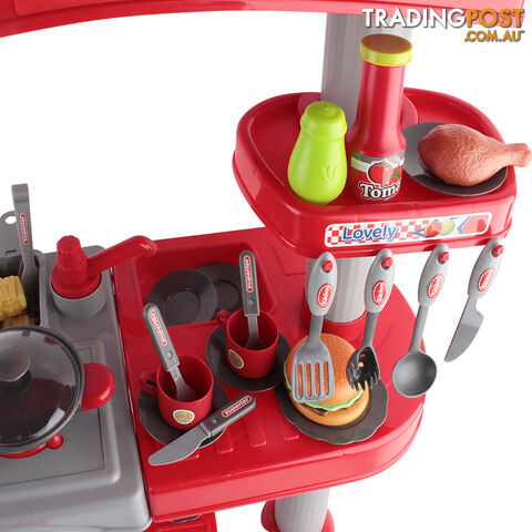 Kitchen Pretend Play Set Red