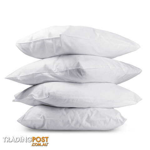 Set of 4 Pillows - 2 Soft & 2 Medium