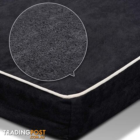 Pet Dog Anti Skid Sleep Memory Foam Mattress Bed Extra Large Black