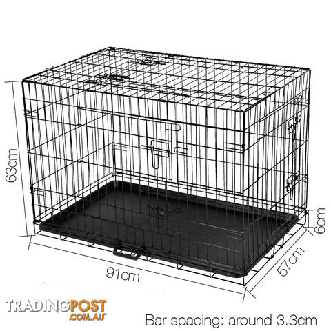 Metal Collapsible Dog Cage 36IN