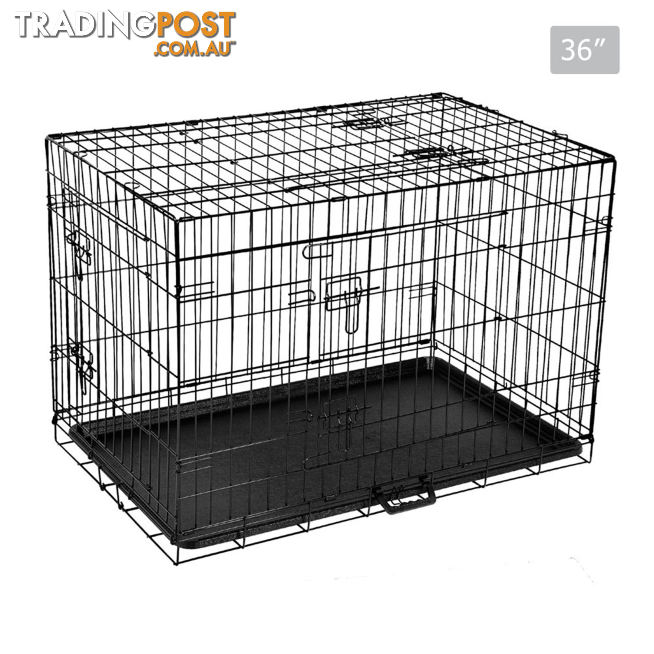 Metal Collapsible Dog Cage 36IN