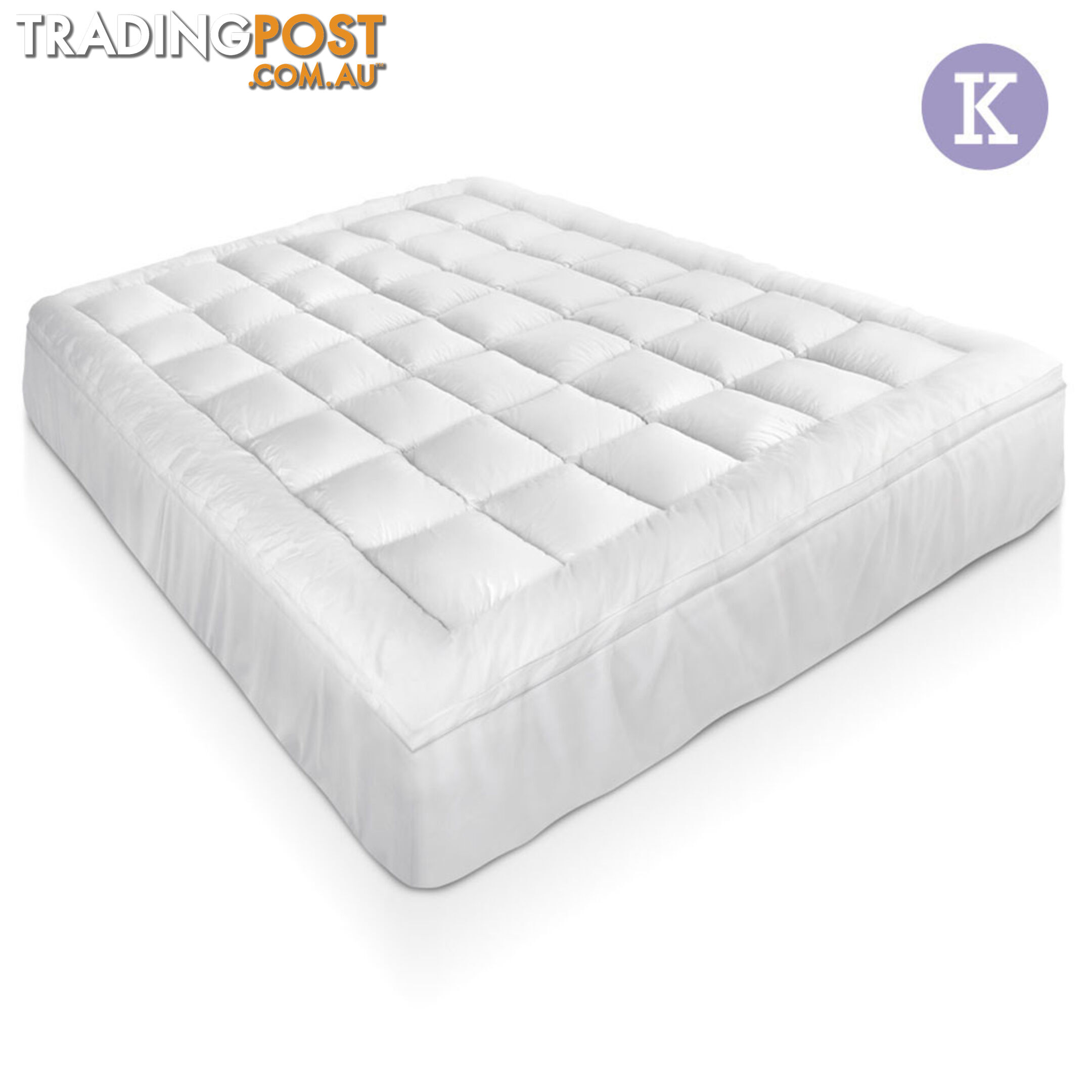 Bamboo Pillowtop Mattress Topper 5cm - King