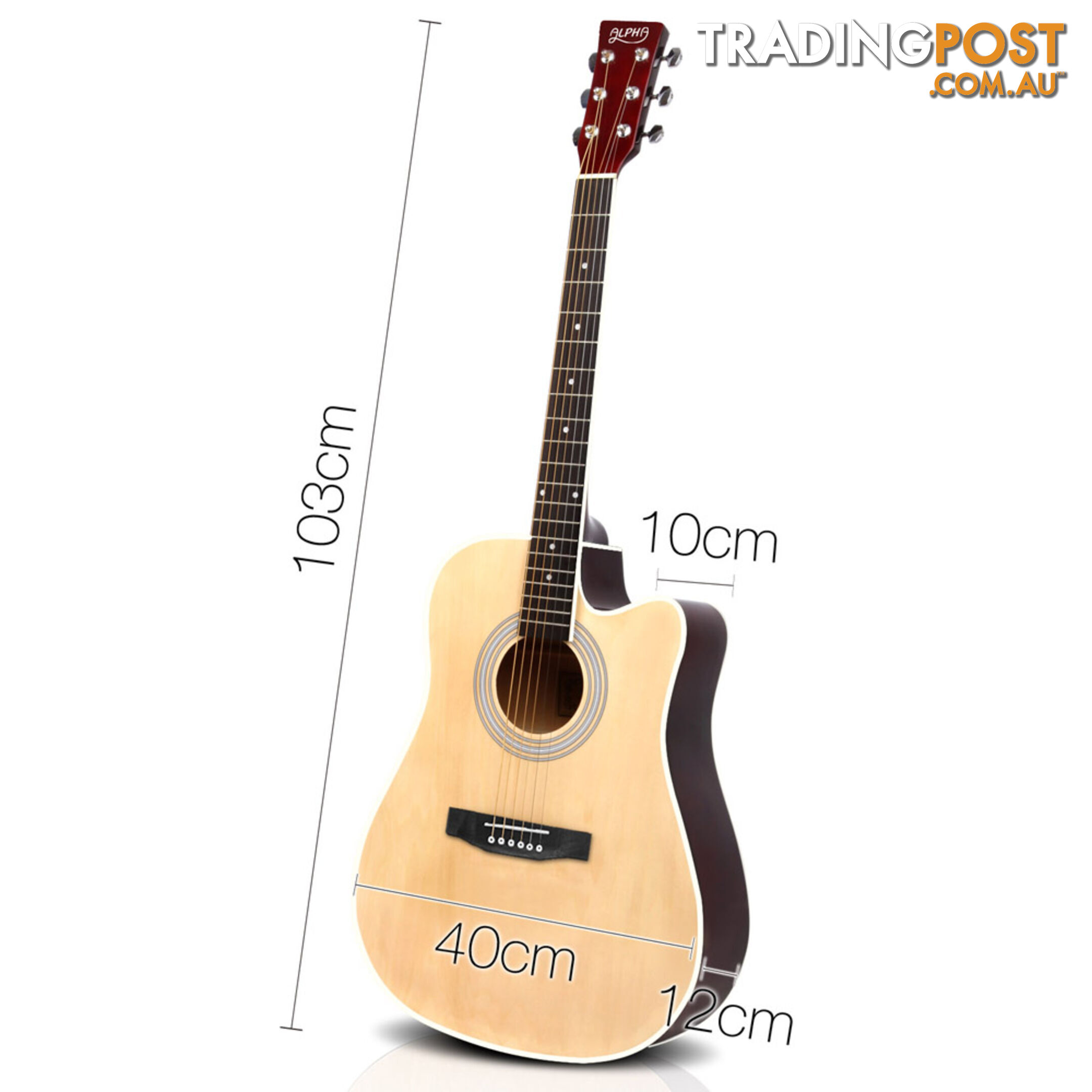 41" Steel-Stringed Acoustic Guitar Natural