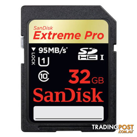 SanDisk Extreme Pro SDHC SDXPA 32GB UHS-I Memory Card 95MB/s - photo 2 of 2