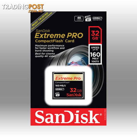 SanDisk Extreme Pro CFXP 32GB CompactFlash 160MB/s (SDCFXPS-032G)