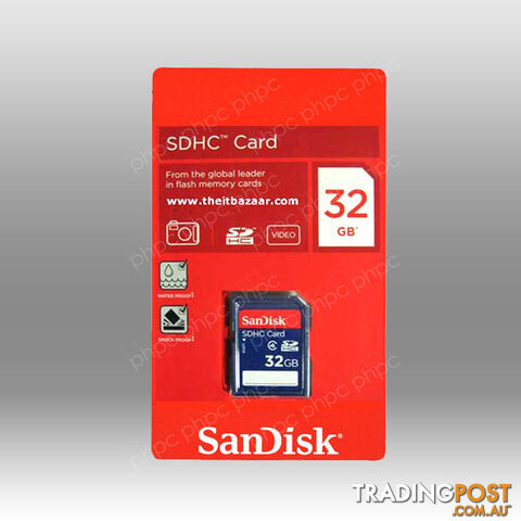 SANDISK SDHC SDB 32GB CLASS 4 - photo 2 of 2