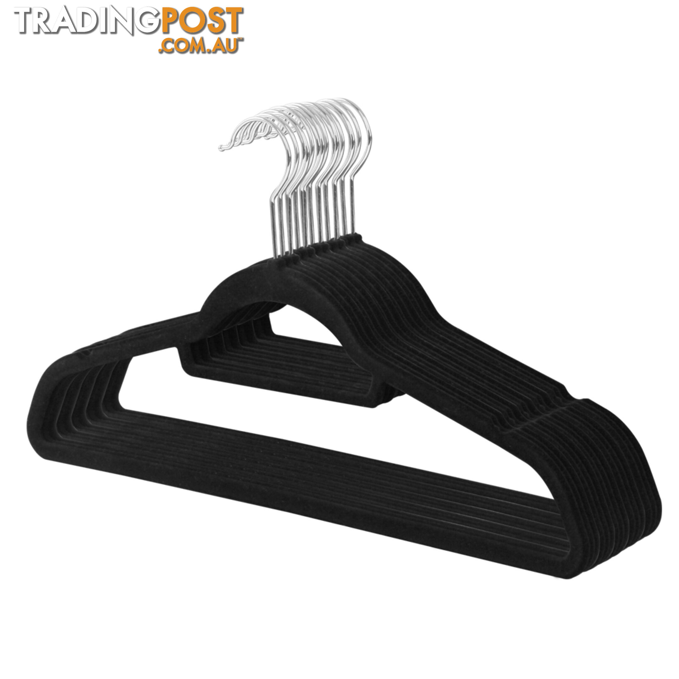 50 Pack Velvet Hangers with Tie Bar