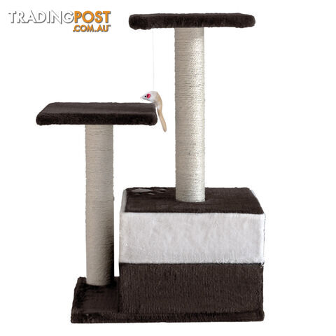 Cat Scratching Poles Post Furniture Tree 70cm White Dark Grey