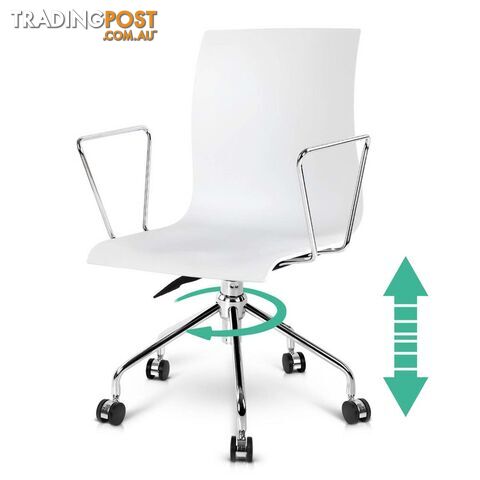 Modern Office Chair with Armrests White