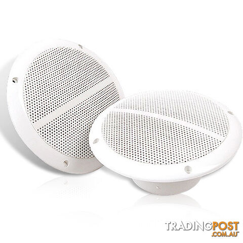 Set of 2 6.5 inch 2-Way Outdoor Boat Waterproof Marine Speaker