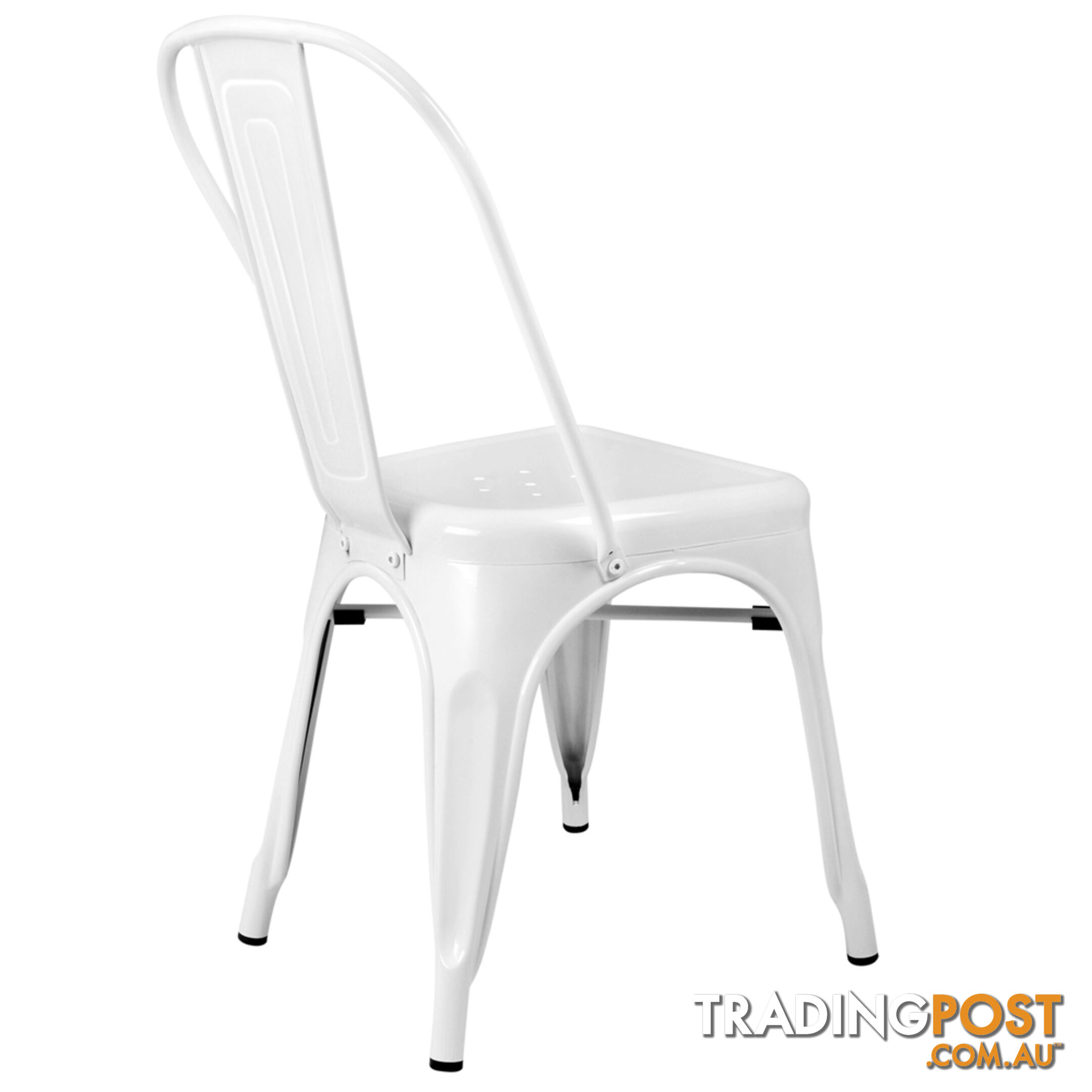 Set of 4 Replica Tolix Dining Metal Chair Gloss White