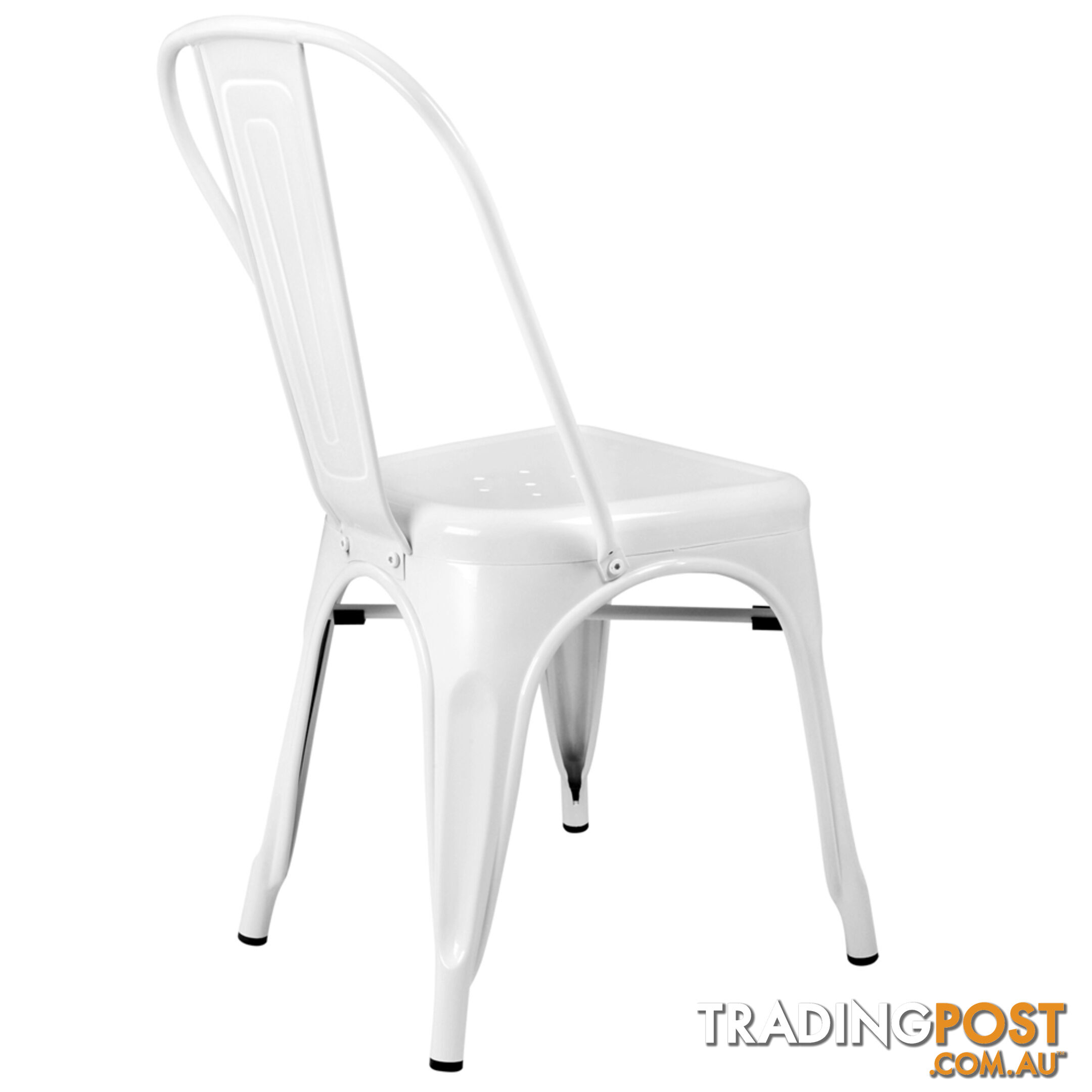 Set of 4 Replica Tolix Dining Metal Chair Gloss White