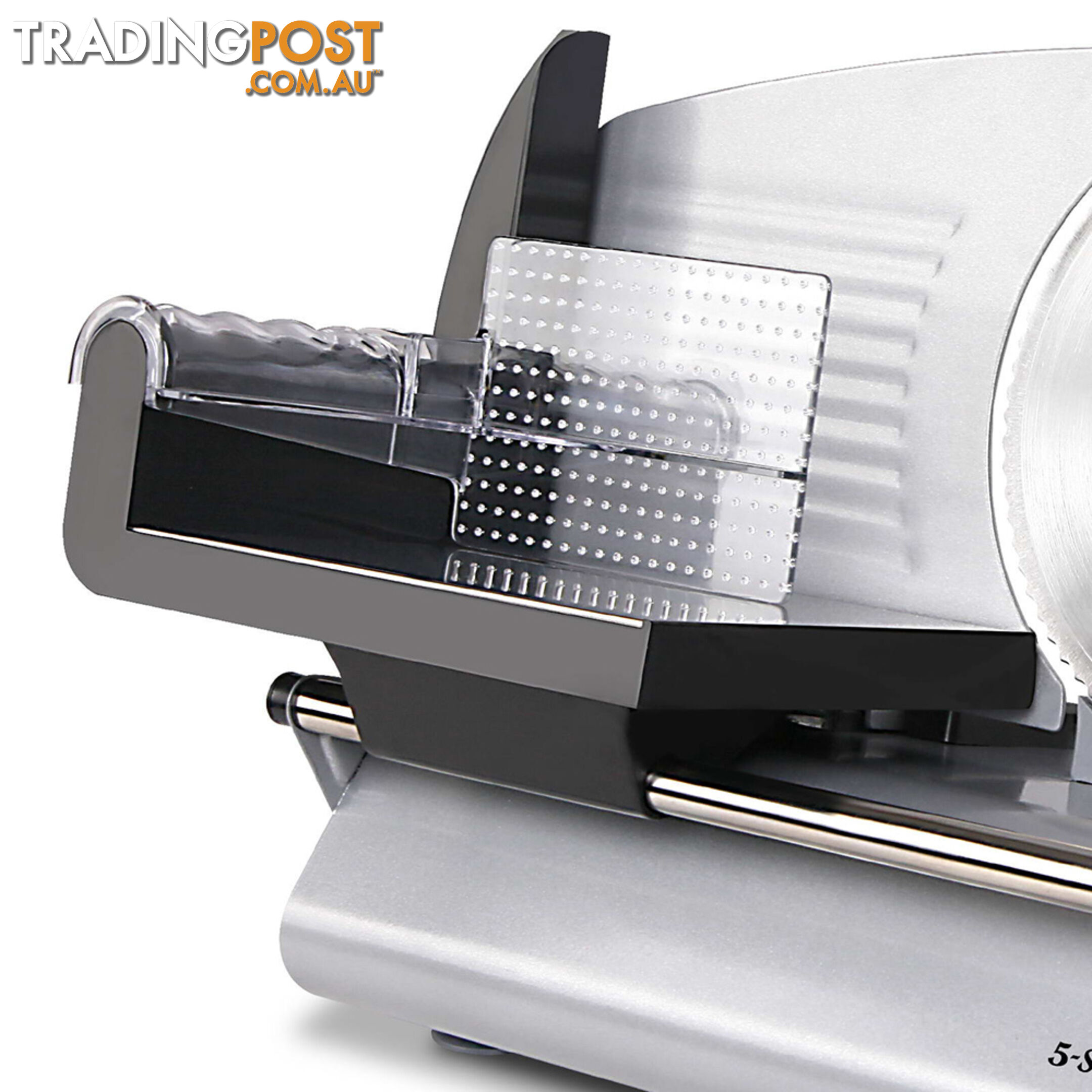 150W  Meat Slicer with Stainless Steel Blade - Silver