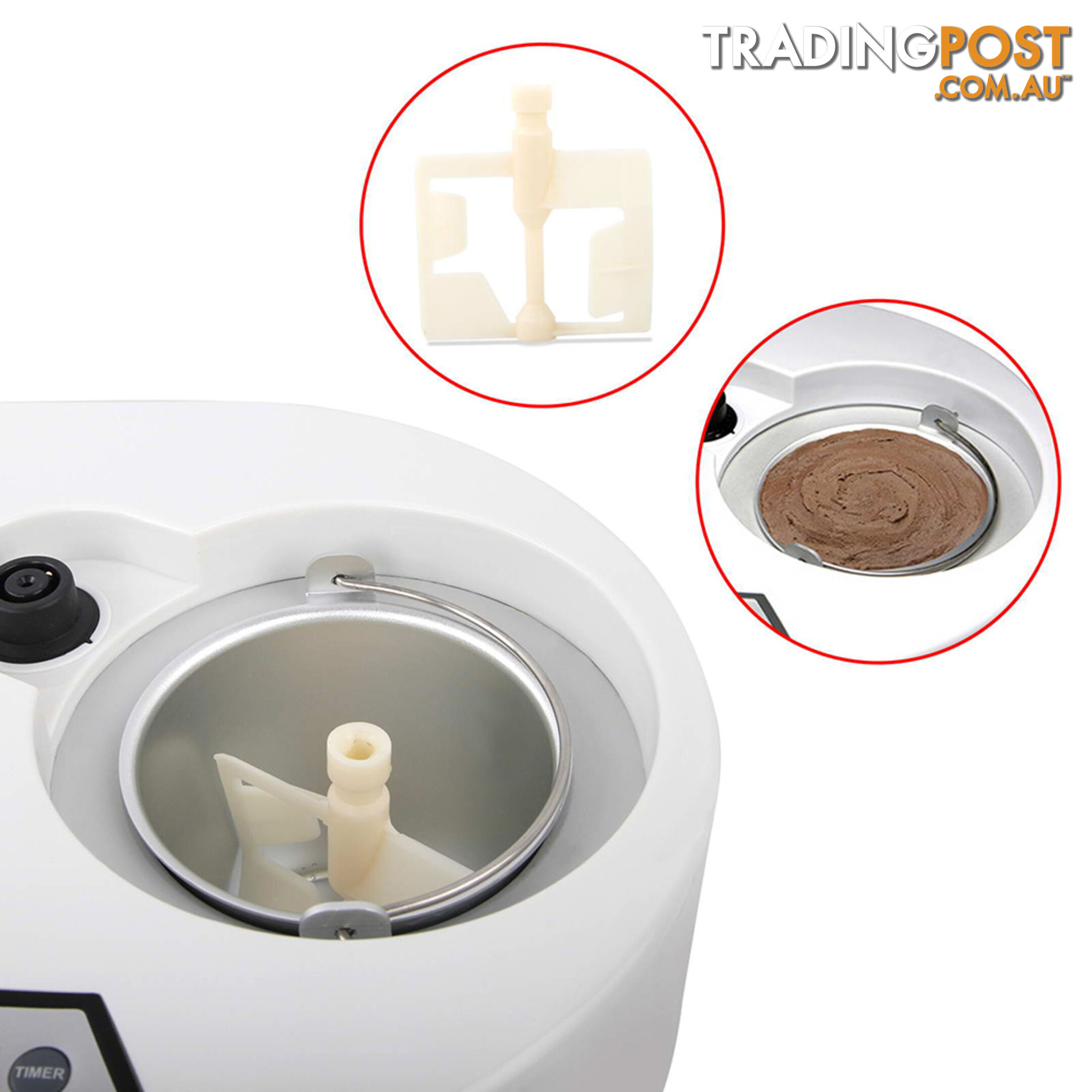 Ice Cream Maker with LCD Display  1L