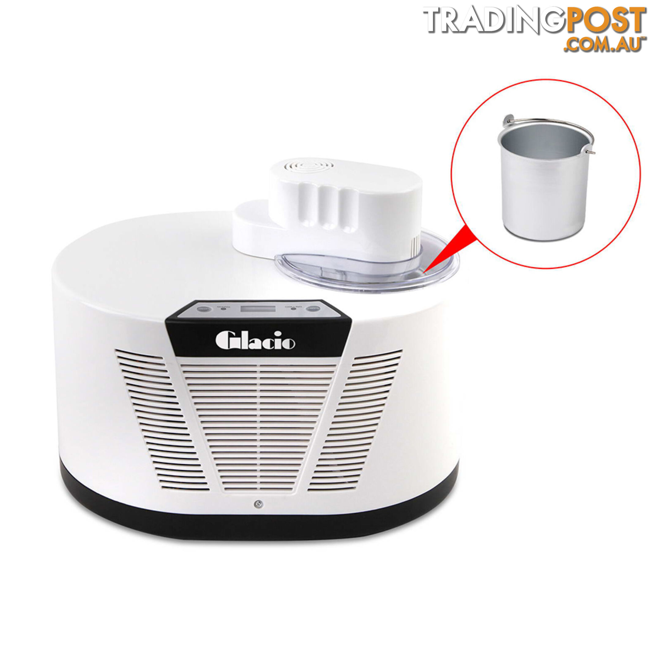 Ice Cream Maker with LCD Display  1L