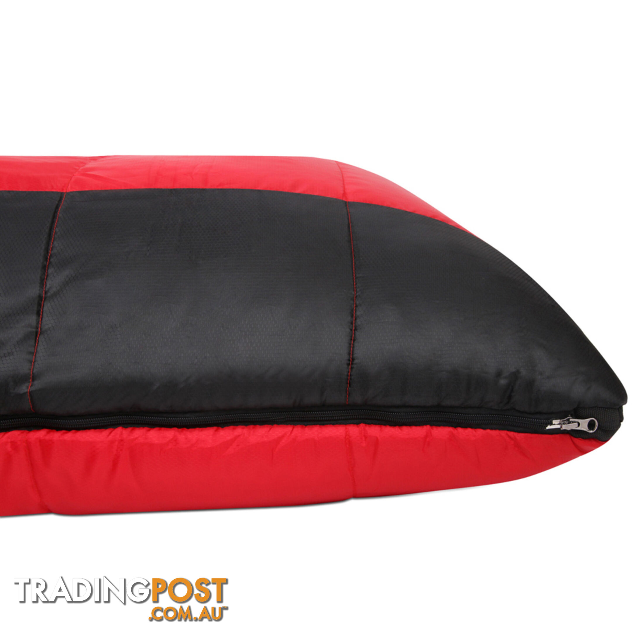 Camping Envelope Sleeping Bag Single Red Black