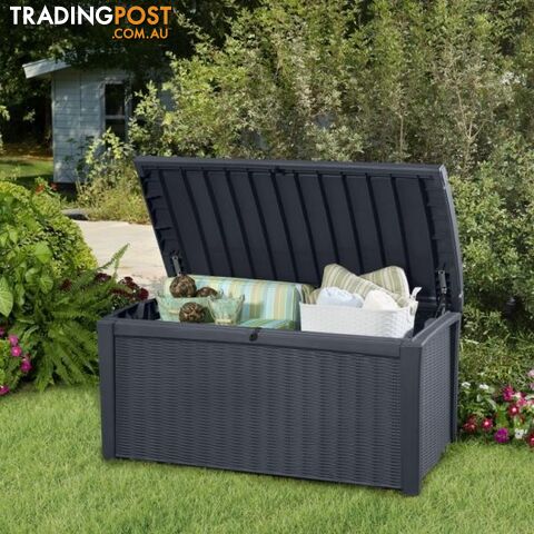 Keter Borneo Outdoor Garden Storage Box Grey - photo 2 of 2