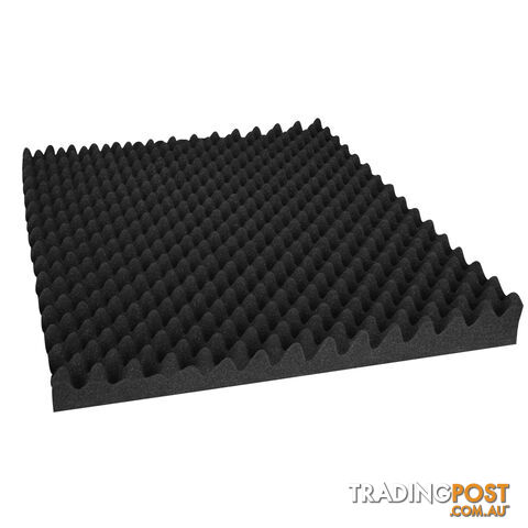 Studio 10 Eggshell Acoustic Foam Black 50 x 50cm