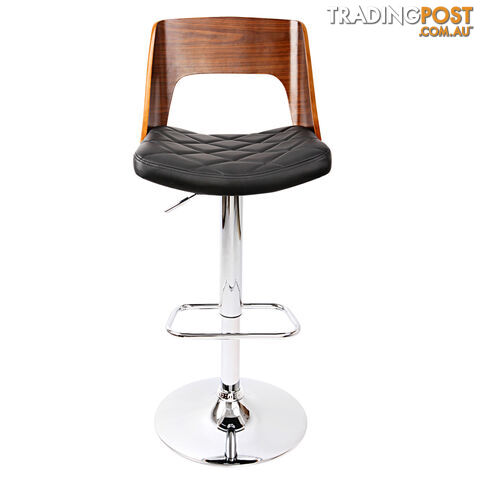 Set of 2 Wooden Bar Stools