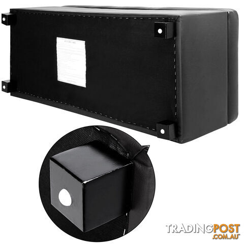 Large Ottoman PU Leather Chest Storage Box Foot Stool Black - photo 4 of 9