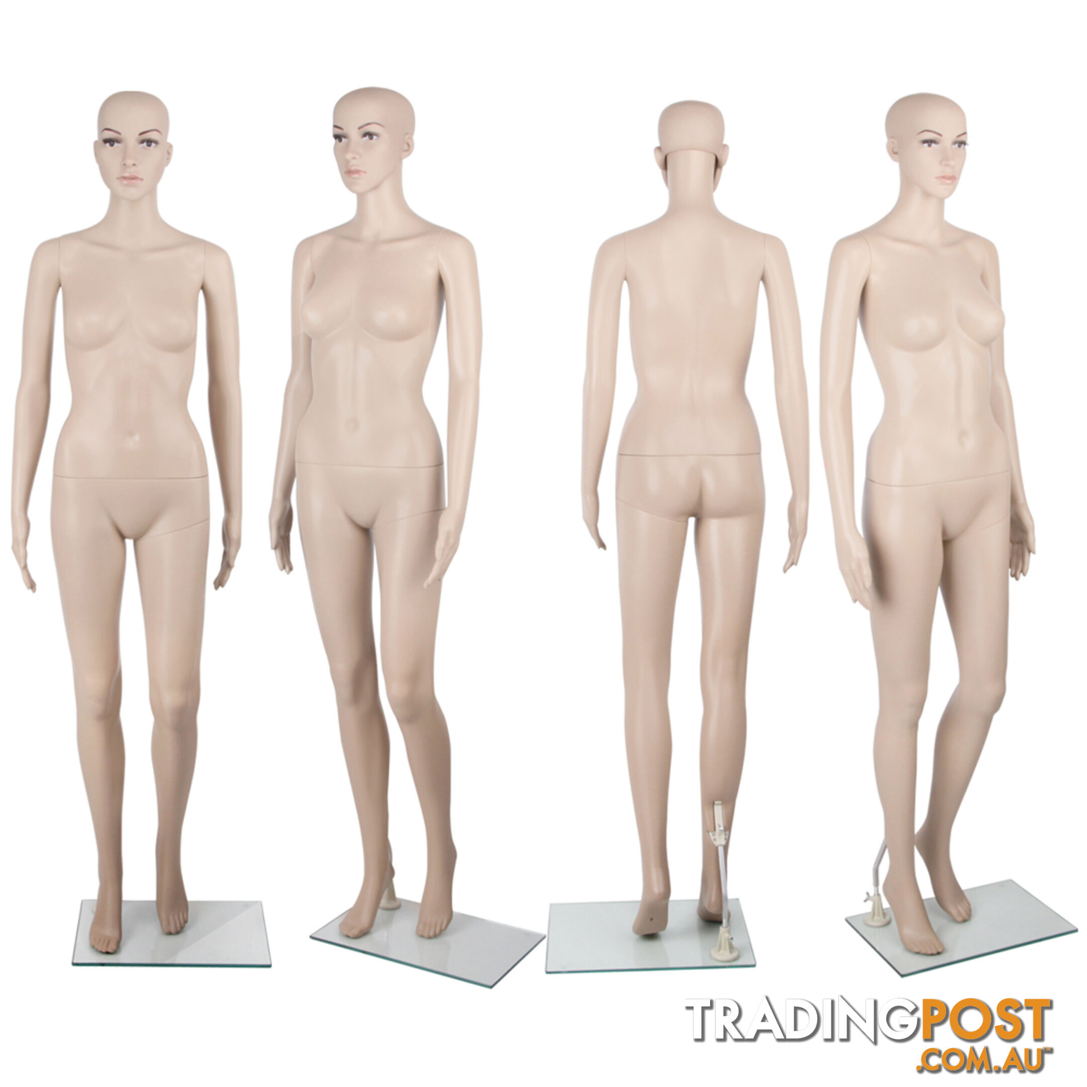 Full Body Female Mannequin Cloth Display Tailor Dressmaker Skin Tone 175cm