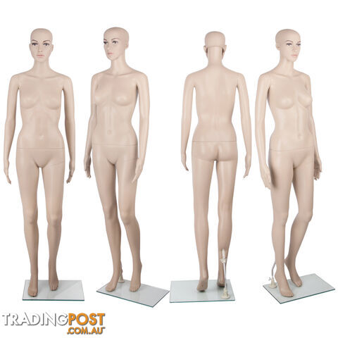 Full Body Female Mannequin Cloth Display Tailor Dressmaker Skin Tone 175cm