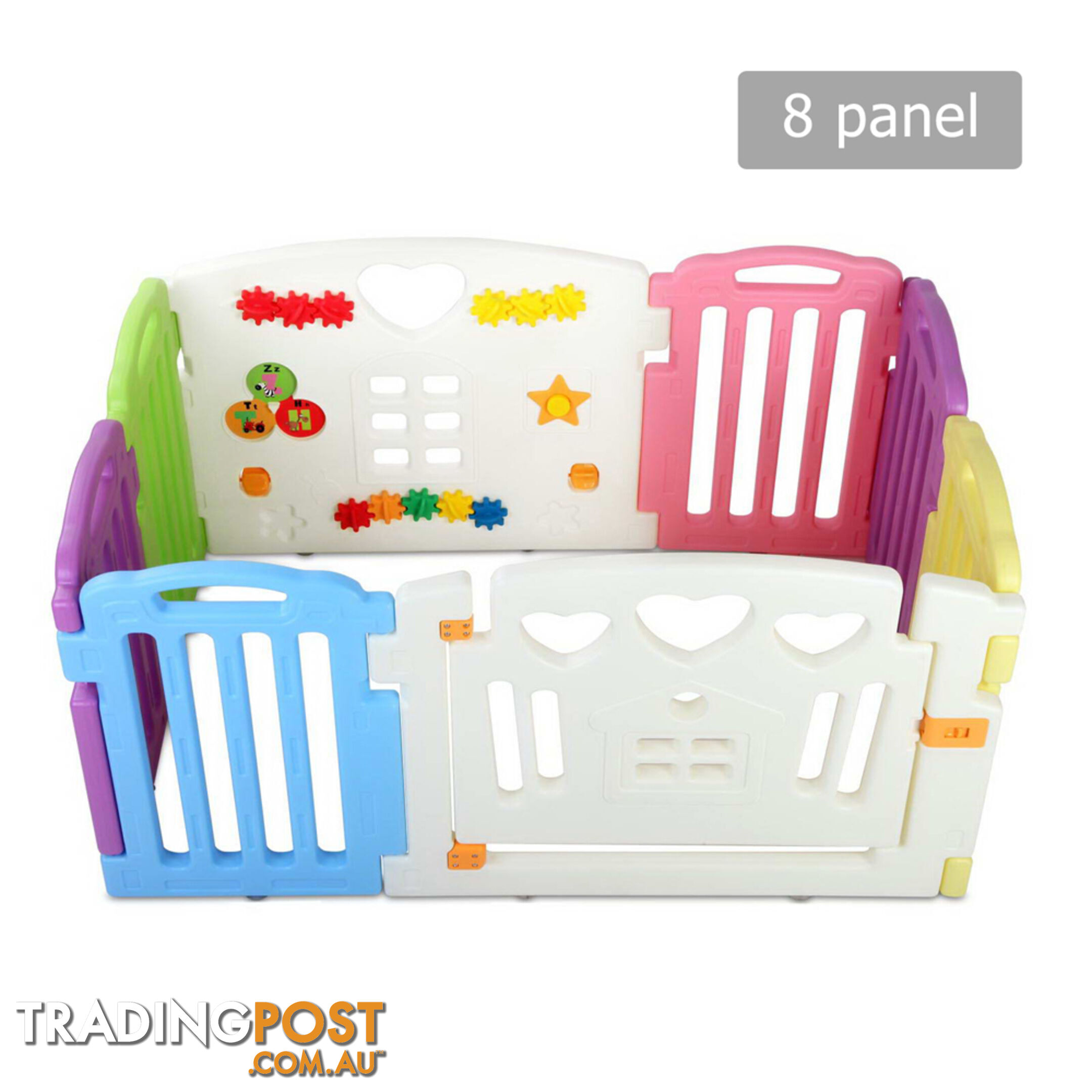 8 Panels Interactive Baby Playpen