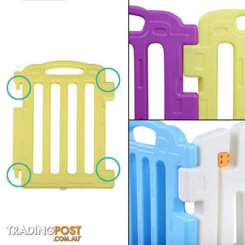 8 Panels Interactive Baby Playpen