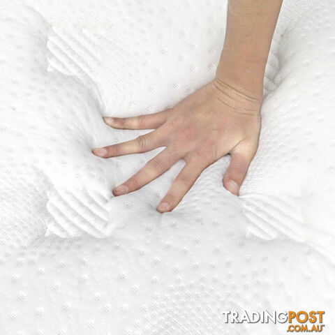 Latex Pillow Top Pocket Spring Mattress King Single