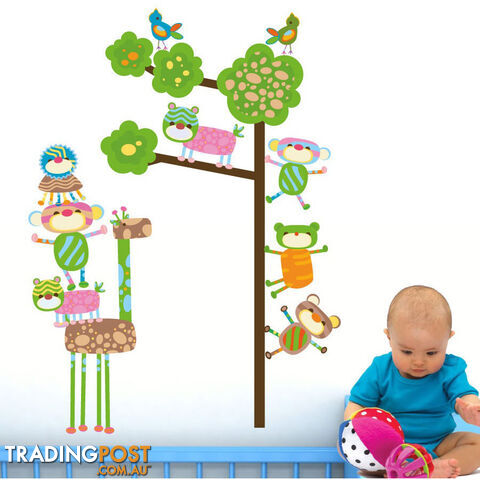 Extra Large Size Funky Monkeys in a Tree Wall Stickers  - Totally movable