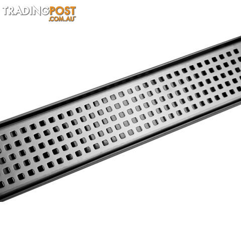 Square Stainless Steel Shower Grate Drain Floor Bathroom 1000mm