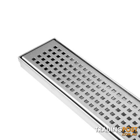 Square Stainless Steel Shower Grate Drain Floor Bathroom 1000mm