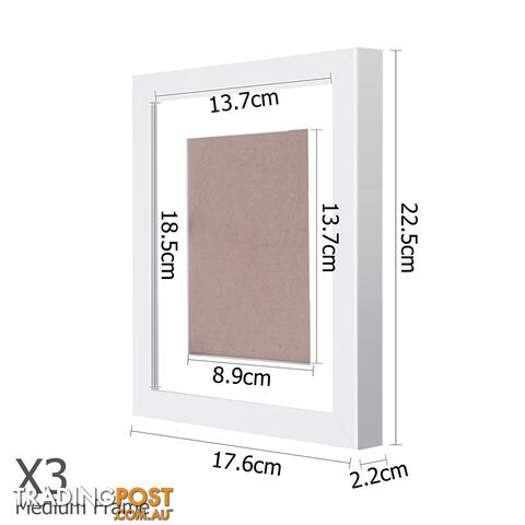 11 pcs Photo Frames Set Wall White - photo 3 of 8