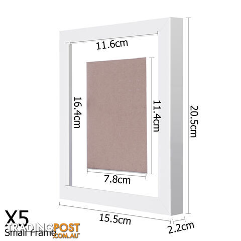 11 pcs Photo Frames Set Wall White - photo 4 of 8