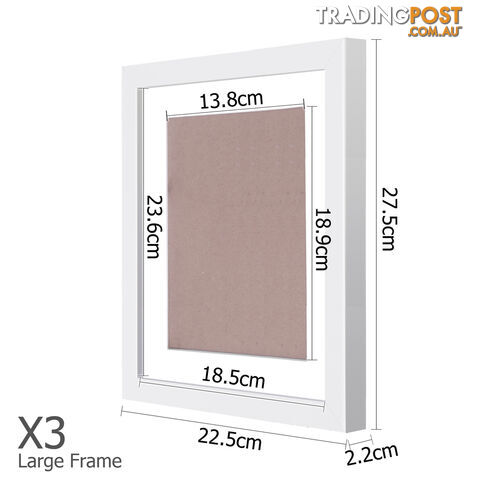 11 pcs Photo Frames Set Wall White - photo 2 of 8