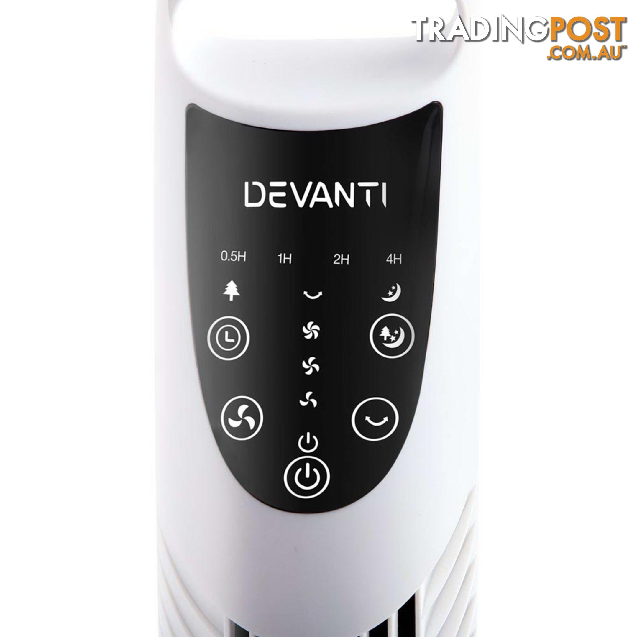 3 Speed Tower Fan  with Remote Control - White