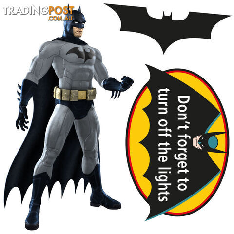 Batman Light Switch Sticker - Totally Movable and Reusable