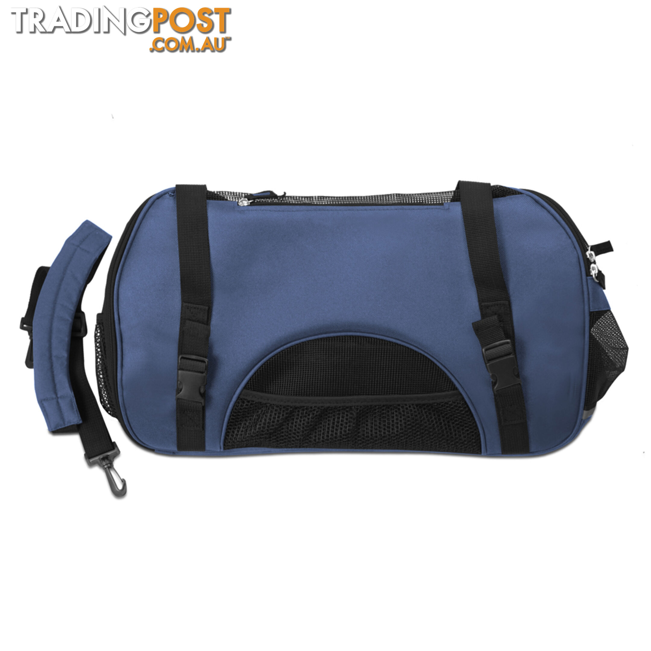 Portable Pet Carrier with Safety Leash - Blue