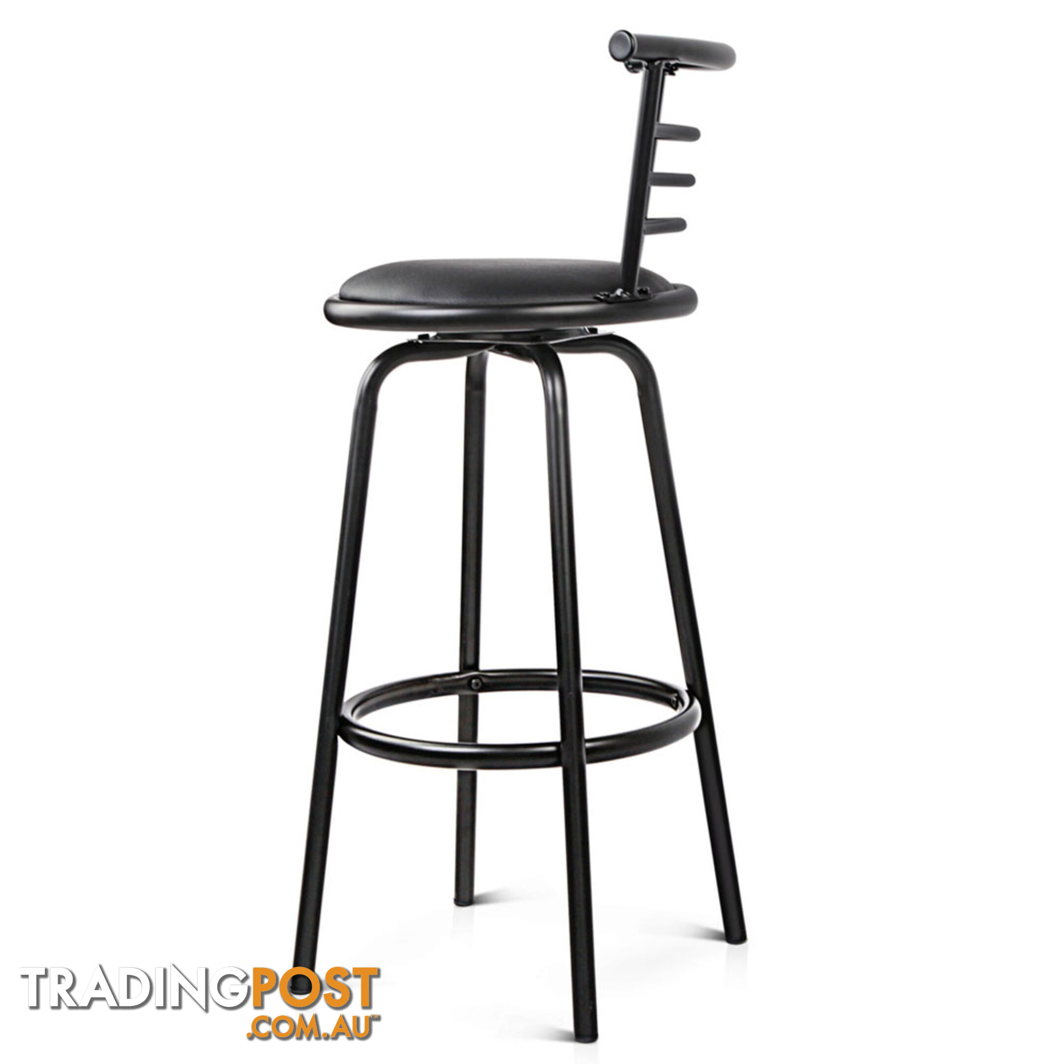 Set of 2 360ëSwivel Bar Stool - Black