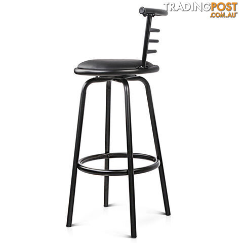 Set of 2 360ëSwivel Bar Stool - Black