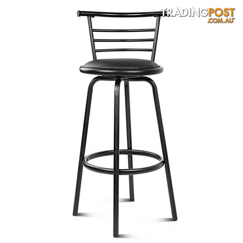 Set of 2 360ëSwivel Bar Stool - Black