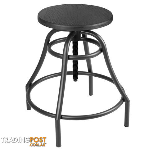 Vintage Retro Industrial Steel Bar Stool Swivel Chair