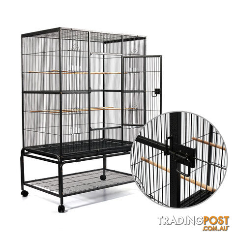 Pet Bird Cage Black Large - 140CM